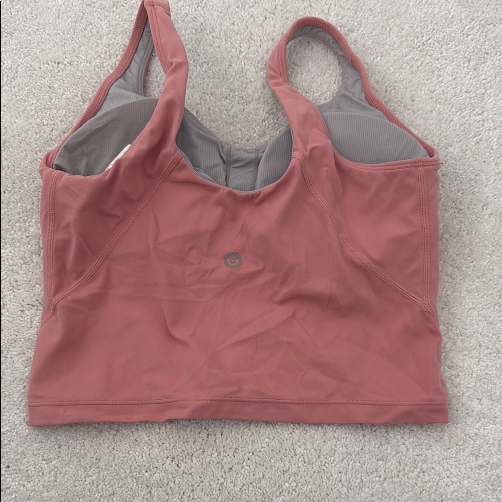 Women's light pink workout top